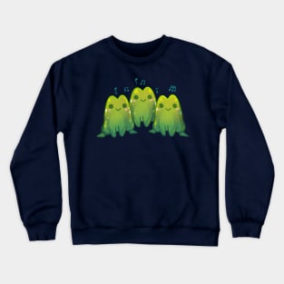 Green Singing Frog Trio Crewneck Sweatshirt